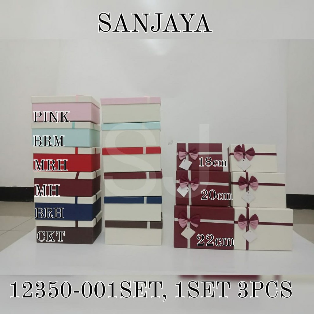 Box Kado / Kotak hampers / Bloom Box / Hard Box / Gift Box / Kotak Hadiah / 12350-001 Set3