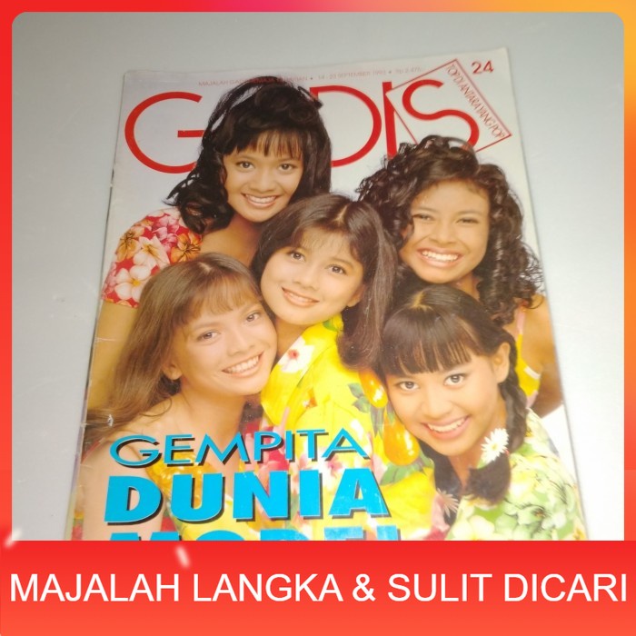 Majalah GADIS No.24 Sep 1993 MARINA PUTRI THESSA DILLA JIHAN (RARE) Langka