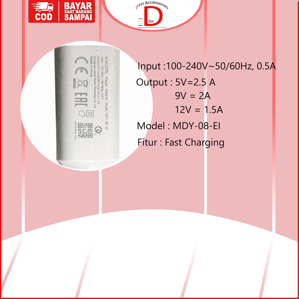 Charger Redmi 9C, 12C, 9A, 7, 7A, 6, 6A, 5, 5A, 4, 4A, 3, 2, Note 5, Note 5A, Note 4, Note 4A, 4x, 3, 3x Fast Charging