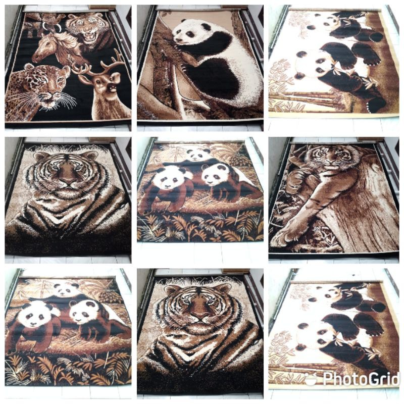 Karpet Permadani Exotic Africa Ukuran 190 X 260 CM Bahan Halus Lembut dan Tebal