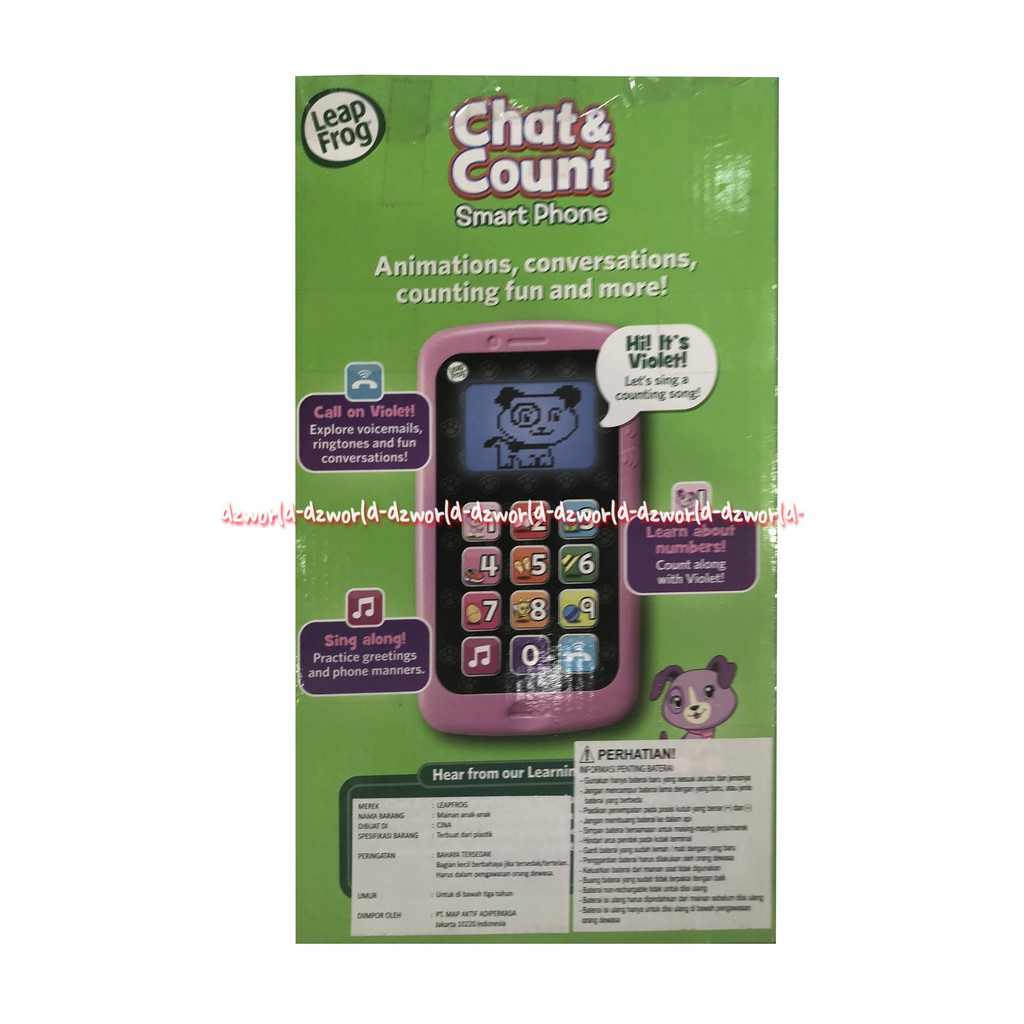 Leap Frog Chat &amp; Count Smart Phone Mainan Handphone Anak Leapfrog Smartphone