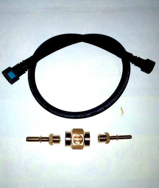 Paket selang dan nepel kit tampa meteran untuk membuat presure gauge alat ukur tekanan fuelpump