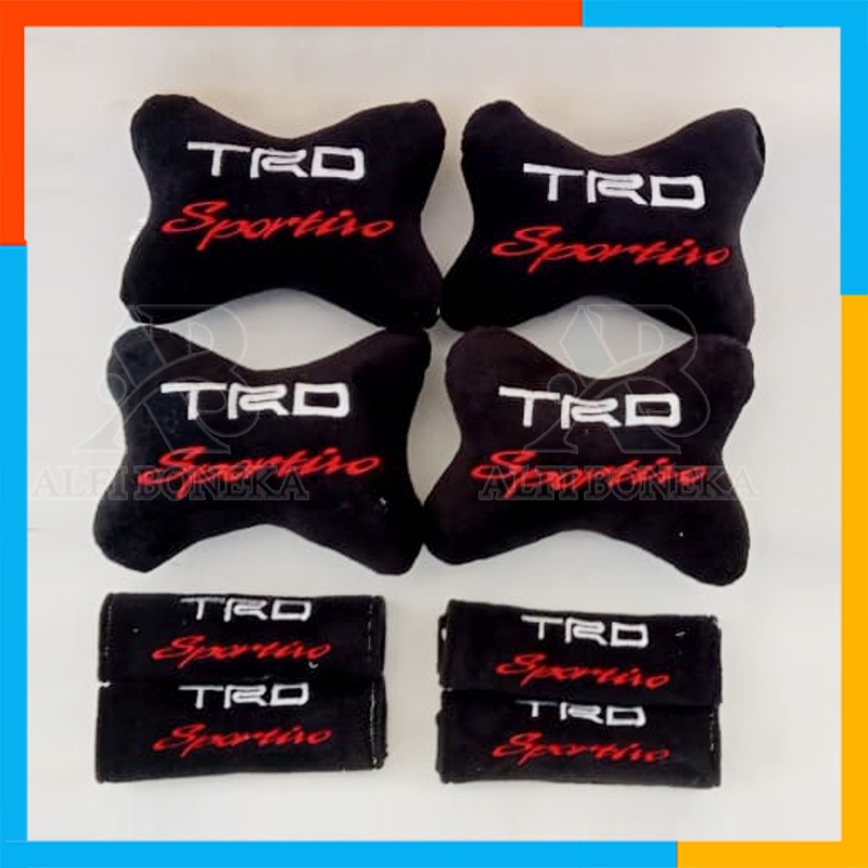 [ COD ] Bantal Set TRD 8 in 1 - Bantal Mobil Set - Bantal Set Mobil - Bantal Set Mobil Trd Sportivo Murah - Bantal Mobil 8in1 - Set bantal Mobil TRD Sportivo