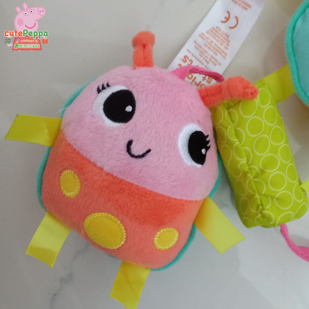 Rattle kepik mainan bayi boneka bright starts gantungan stroller label kerincingan bayi