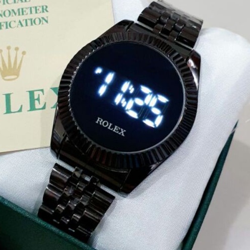 BISA COD jam tangan rolex led grigi touch screen rantai stanles stell new series