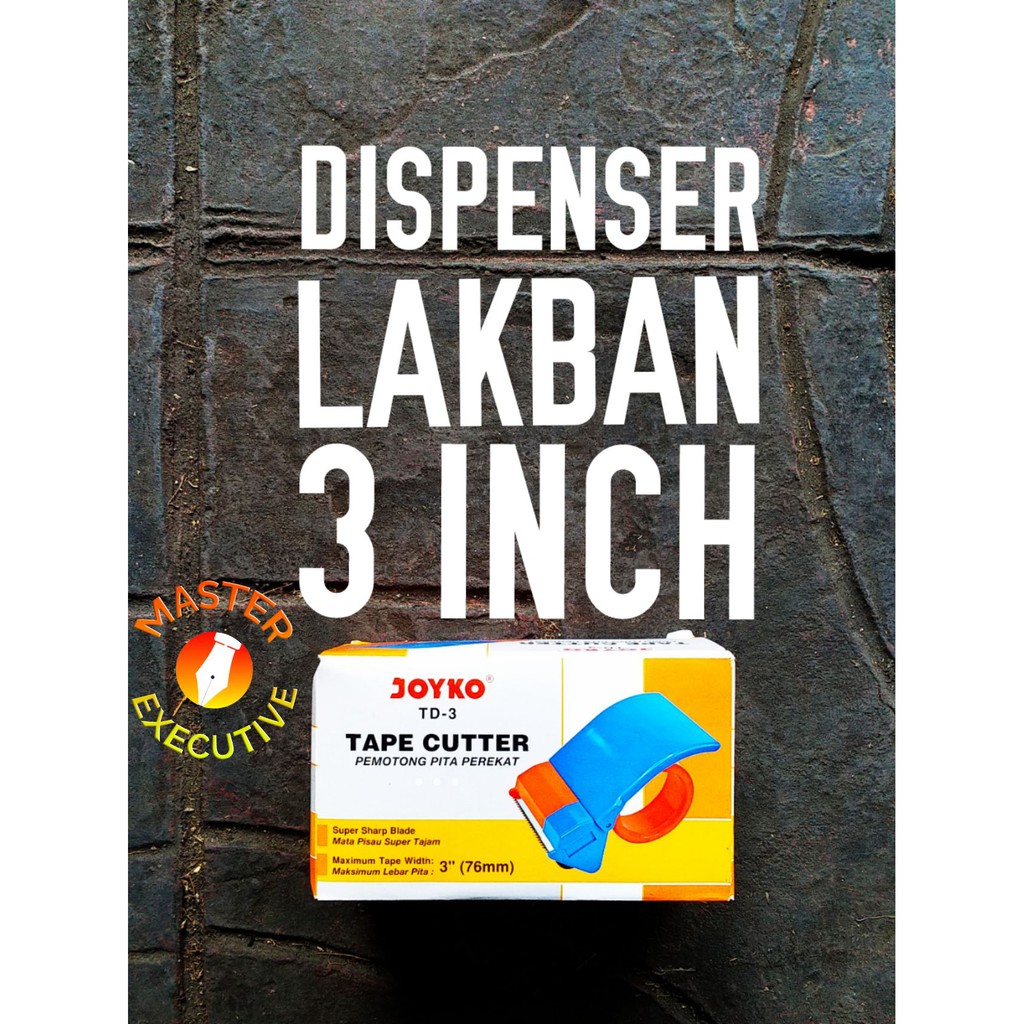 [Buah] Joyko Tape Dispenser TD-3 / Pemotong Lakban / OPP Cutter 3&quot; / 3 Inch