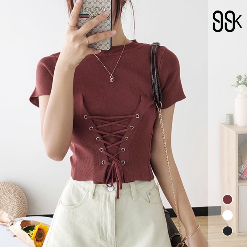 Korean Knit Rope Blouse / Atasan Wanita 2475