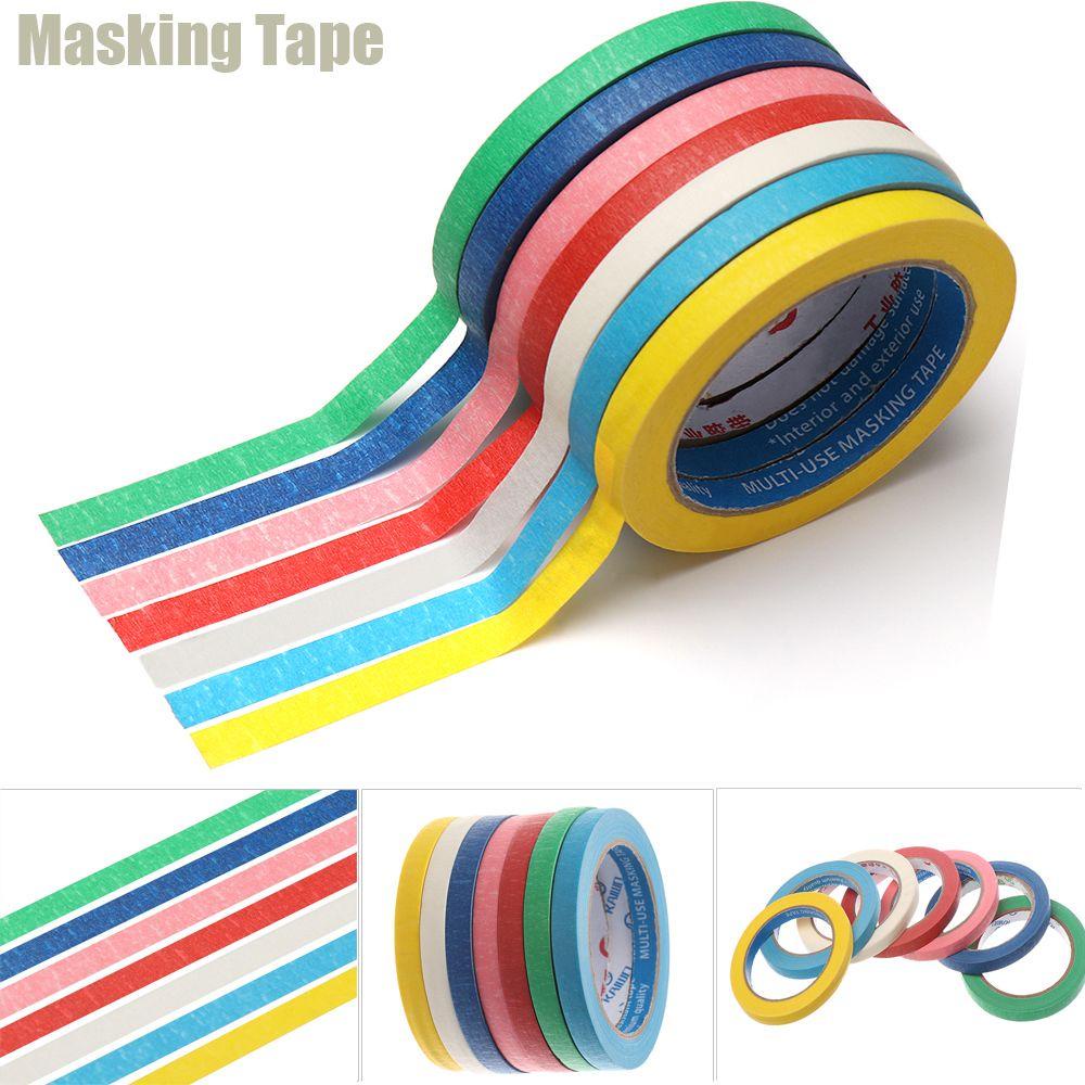 Suyo 1PC Masking Tape Tahan Suhu Lukisan Kertas Pelukis Dekorasi DIY Craft Stiker Mobil