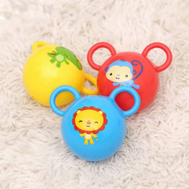 Fisher Price Hand Grab Bell Rattle Ball/Mainan Bola bayi