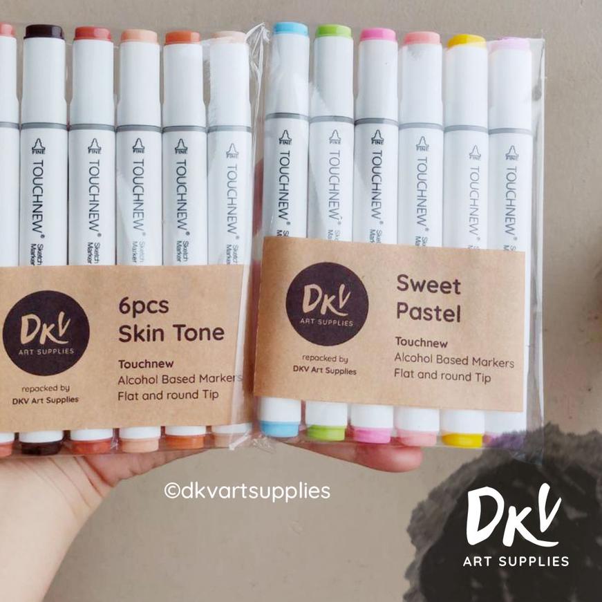 

Touchfive Touchnew Twin Marker Spidol 6 Warna Kulit Skin / Pastel / Earth / Blue / Grey Colors