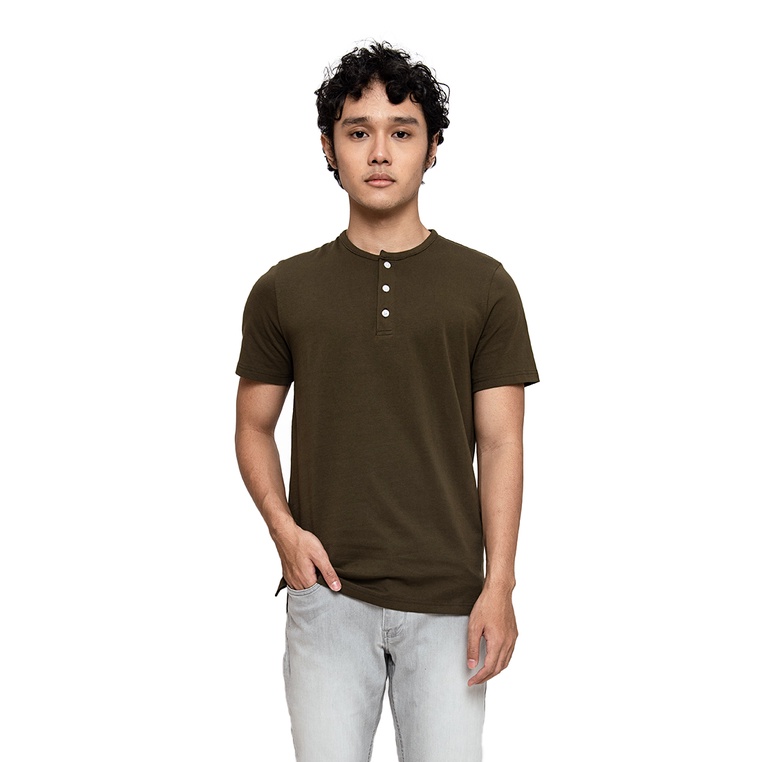 MANZONE KAOS LENGAN PENDEK TIME- GREEN