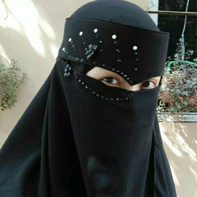 Elang jameela . Niqab bandana elang payet