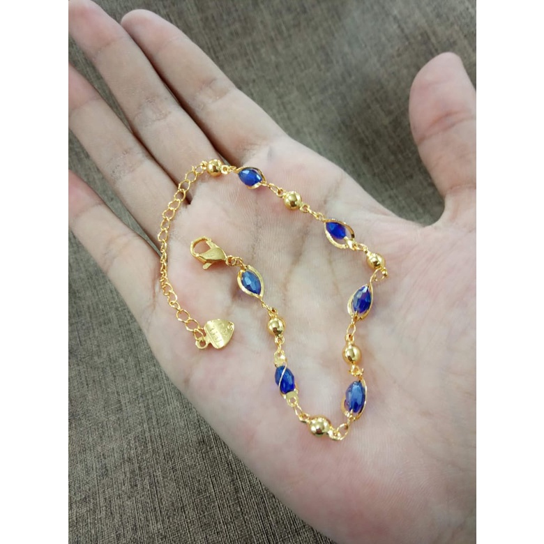 gelang xuping kristal / gelang dewasa / gelang xuping / TERBARU