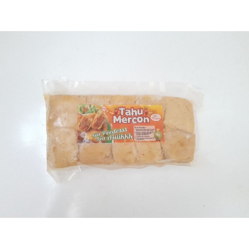 

Tahu Mercon Ga pedes ga Asik Isi 10pcs 450gr