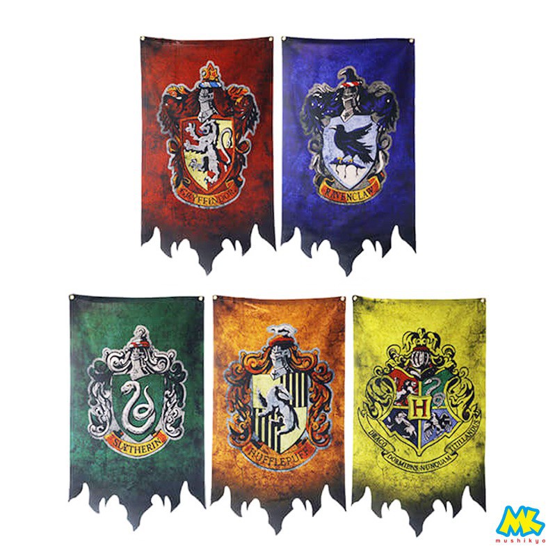 Banner asrama penyihir motif gradasi