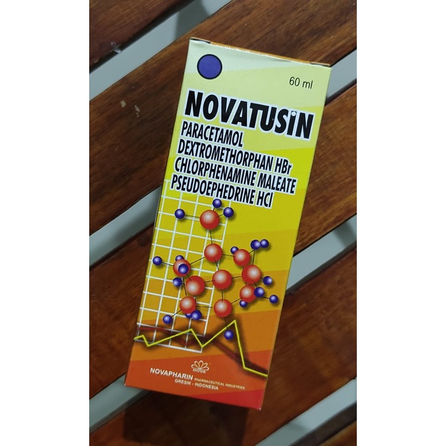 Novatusin 60 ML / Obat Sirup Demam / Flu / Bersin / Hidung Sumbat / Sakit Kepala / Batuk