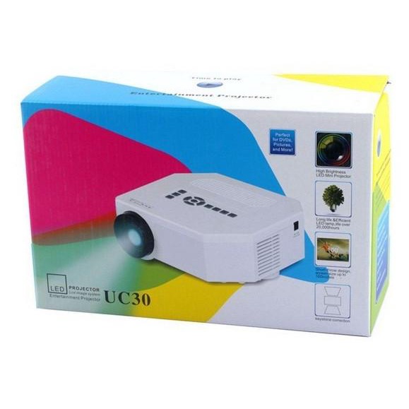 Projector Mini-Proyektor Portable-Projektor Home Theater UC-30 2014 stock ada