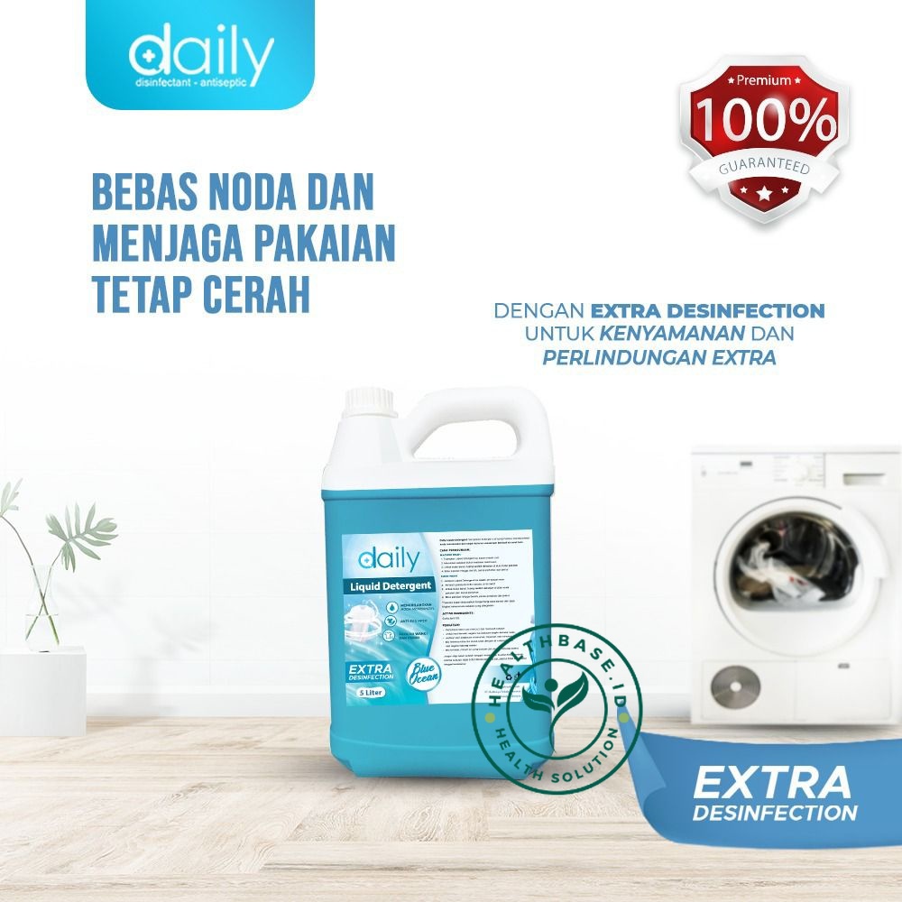 DETERJEN CAIR PREMIUM LIQUID LAUNDRY DETERGENT 5 LITER | PEMBERSIH NODA DAN PENCERAH PAKAIAN