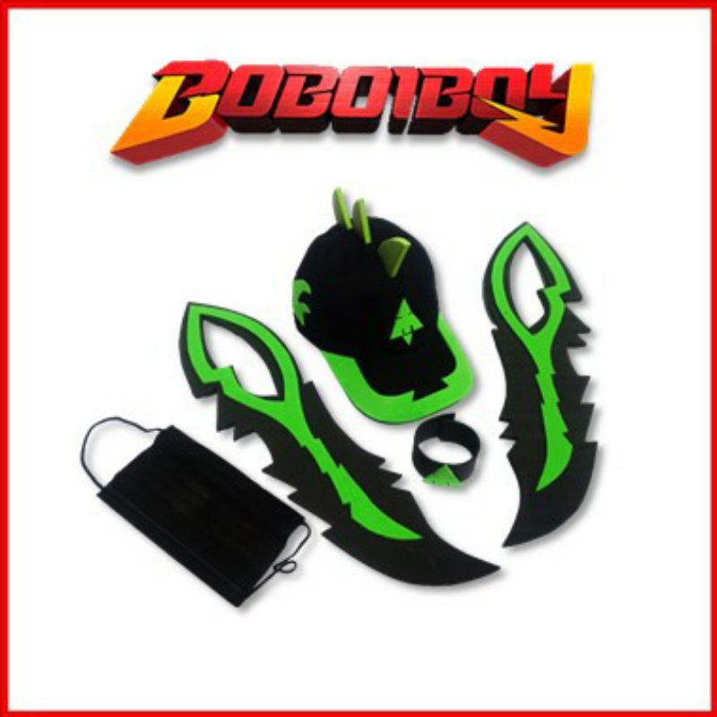 Topi Boboiboy Pedang (topi+gelang+pedang)