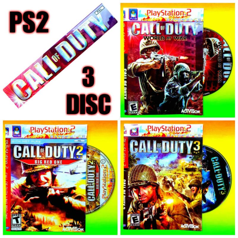 Jual Varian Kaset PlayStation 2 Game Call Of Duty Terlaris Video Game