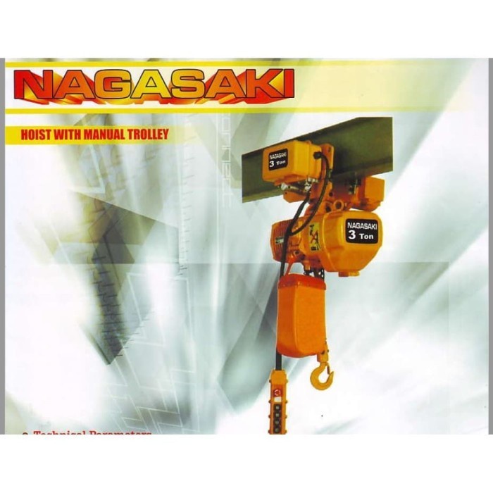 Electric Chain Hoist Crane 3ton x 15meter 3 ton x 15 meter 3t x 15m