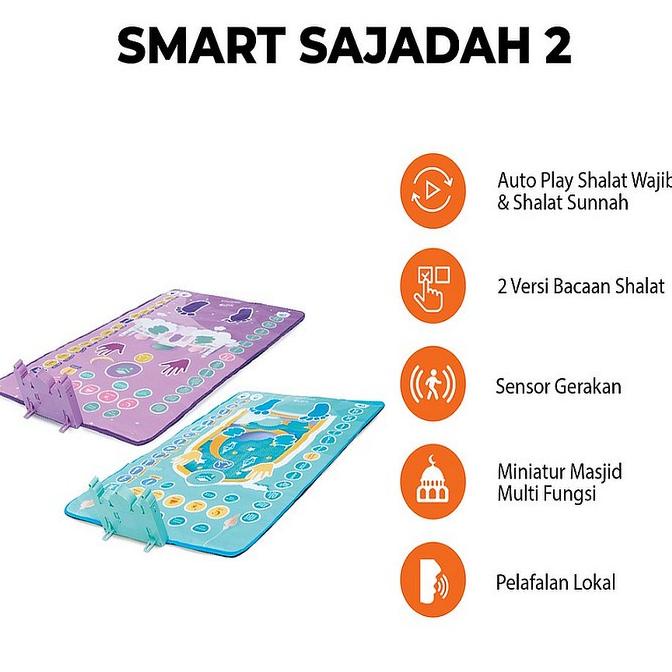 '+'+'+'+] OLIKE Smart Sajadah Versi 2 Sajadah Anak Pintar Belajar Sholat
