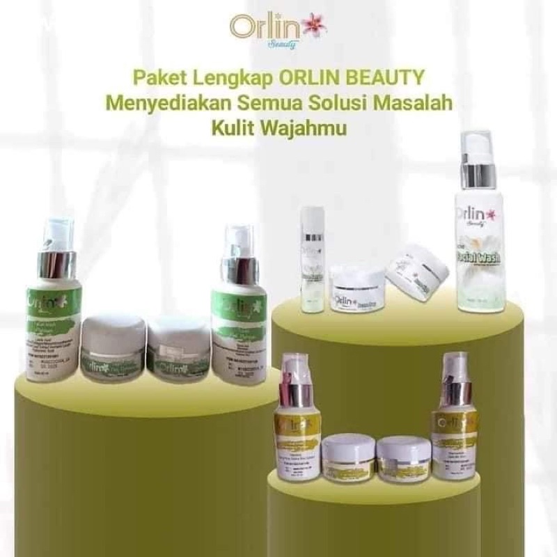 Orlin beauty paket brightening platinum orlin beauty/orlin beauty skincare/orlin cream bpom/orlin cr