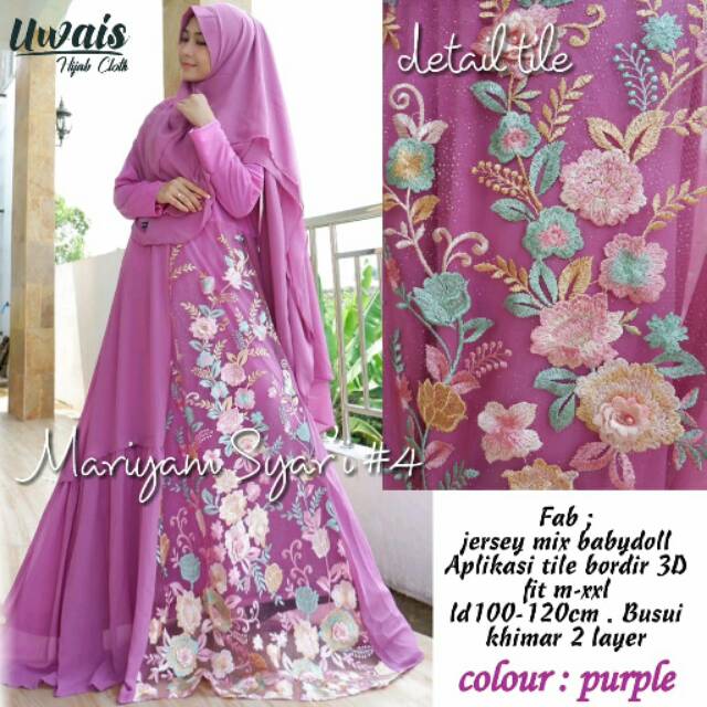 MARYAM SYARI#4 GAMIS MUSLIMAH