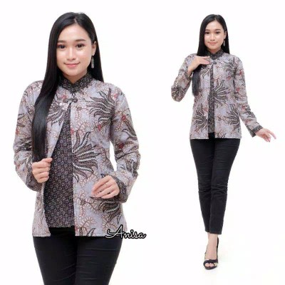 Atasan Batik Wanita Ppbtk07 Modern Batik Murah Cassual Atasanbatik Wanitabatik /atasanwanita...