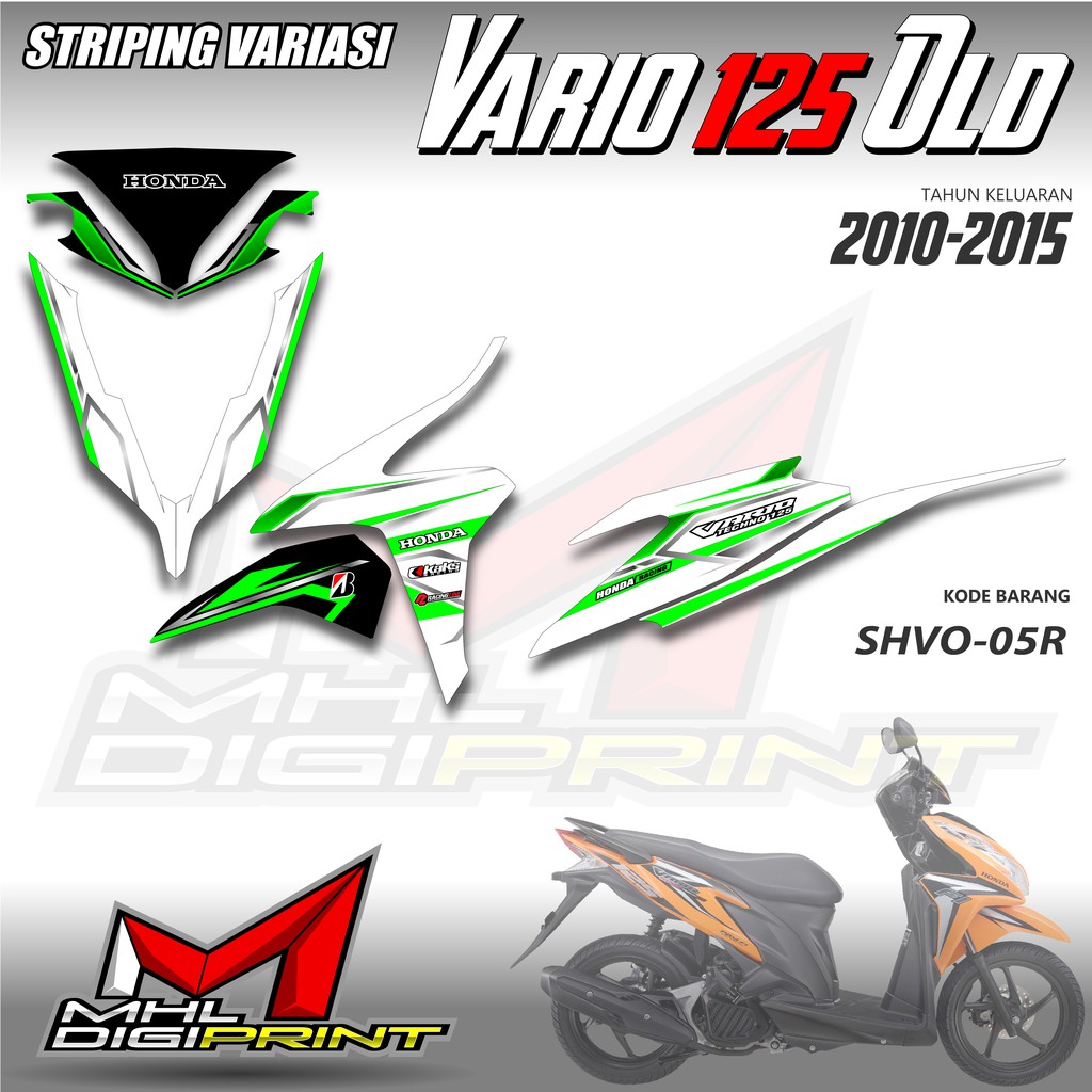 STIKER STRIPING VARIO 125 OLD - STIKER VARIO TECHNO 125 - SHVO 05