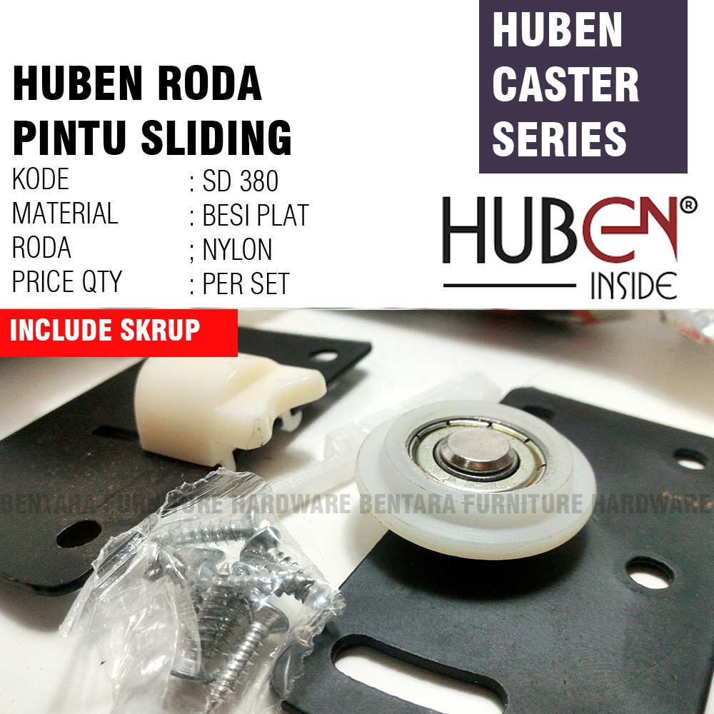 Huben SD 380 Roda Pintu Geser Caster Sliding Door