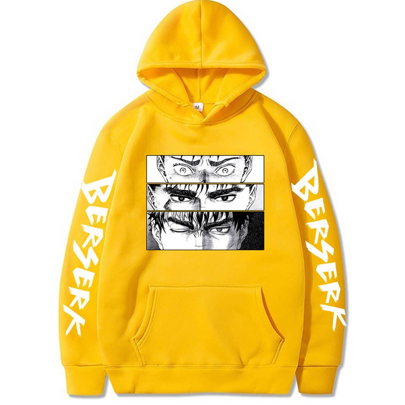 HOODIE ANIME COSPLAY MANGA JEPANG BERSERK GUTS MEN MENGAMUK GRIFFITH CHARACTER AND FRIENDS