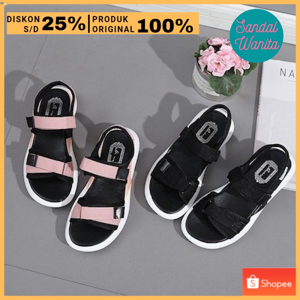 Jual Promo sandal gunung tali wanita outdor cantik casual alas tebal