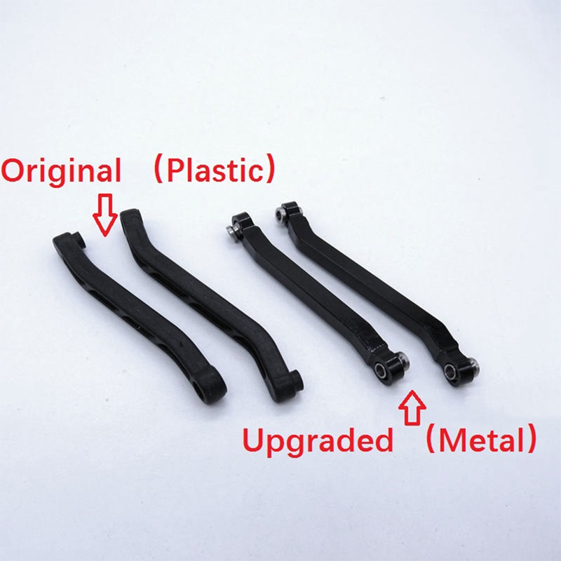 Metal Steering Link Rod Pull Rod Mount Shock Absorber Set for MN D90 MN-90 MN99S 1/12 RC Car Upgrade Parts,1