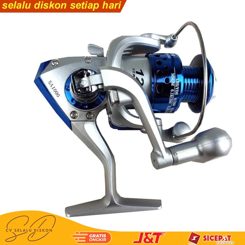 Gulungan Pancing Rell Rill Real Rail Metal Perlengkapan Pancing Kuat Termurah Reel Ril Penggulung Se