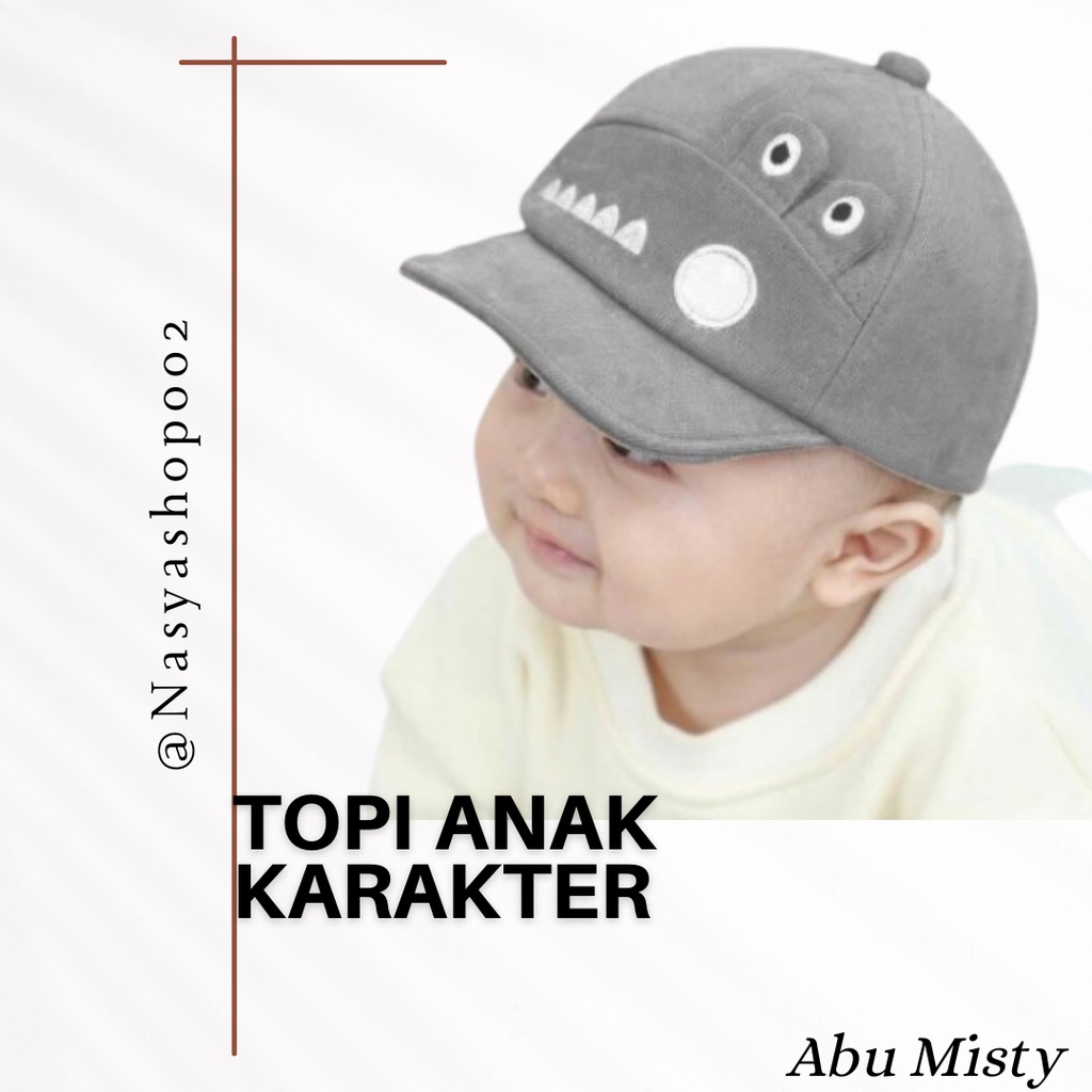 Topi Bayi Lucu Anak Karakter Laki Laki Perempuan 0-3 Tahun Topi Bayi Murah Topi Kids Topi Baby Premi