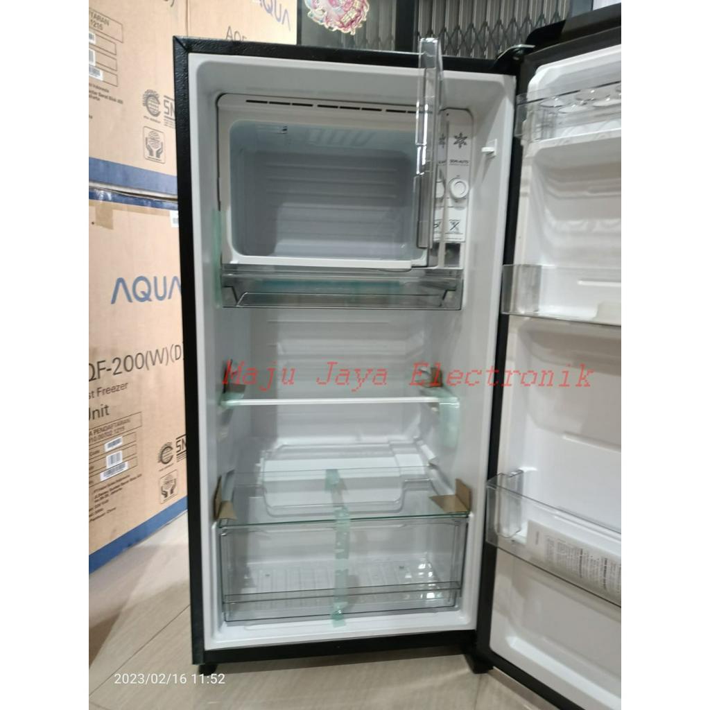 Kulkas 1 Pintu Aqua AQR D185 MDS Low Watt 50 W 150 Liter Garansi 7 Th