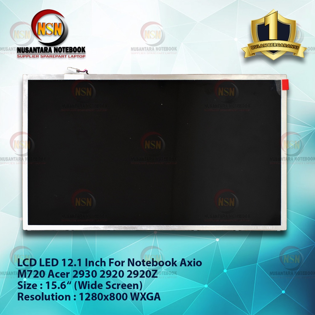 LCD LED 12.1 Inch Notebook Axio M720 Acer 2930 2920 2920Z