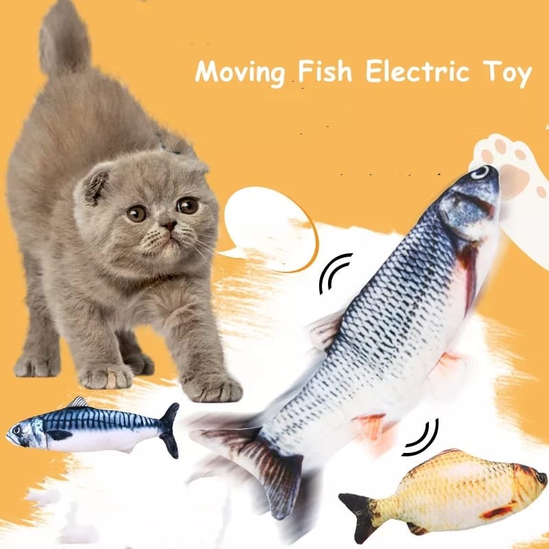 Mainan Simulasi Ikan Bergerak BONEKA IKAN Elektrik Bisa Bergerak