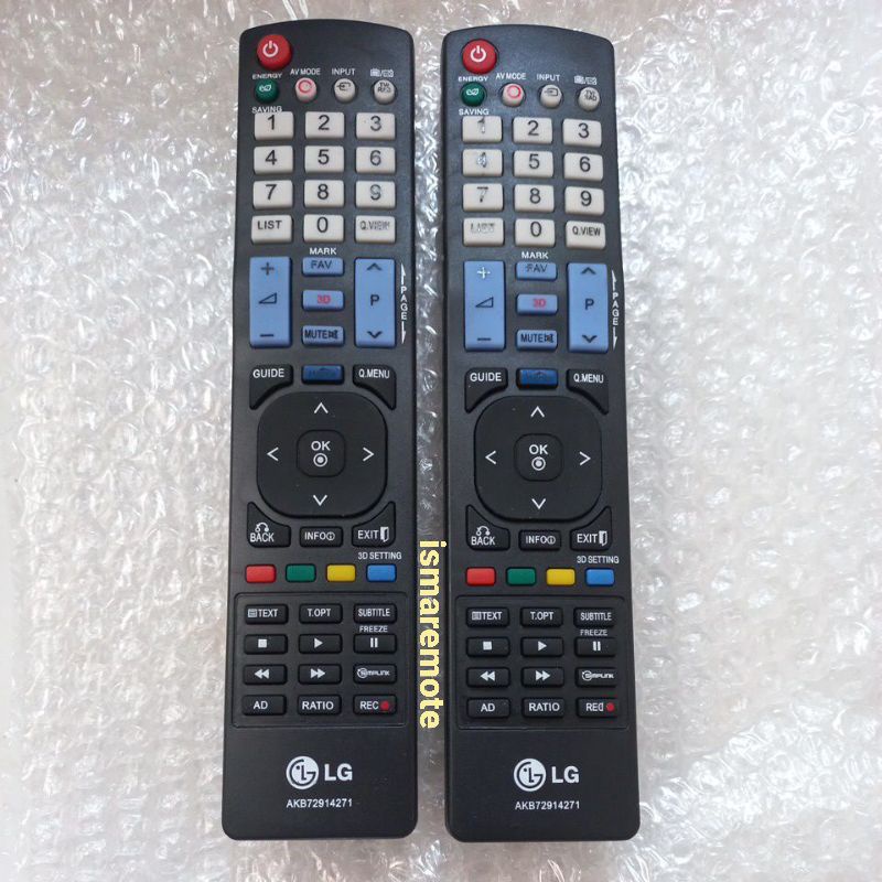 REMOTE REMOT TV LG LCD LED 3D AKB 72914271 GRADE ORIGINAL