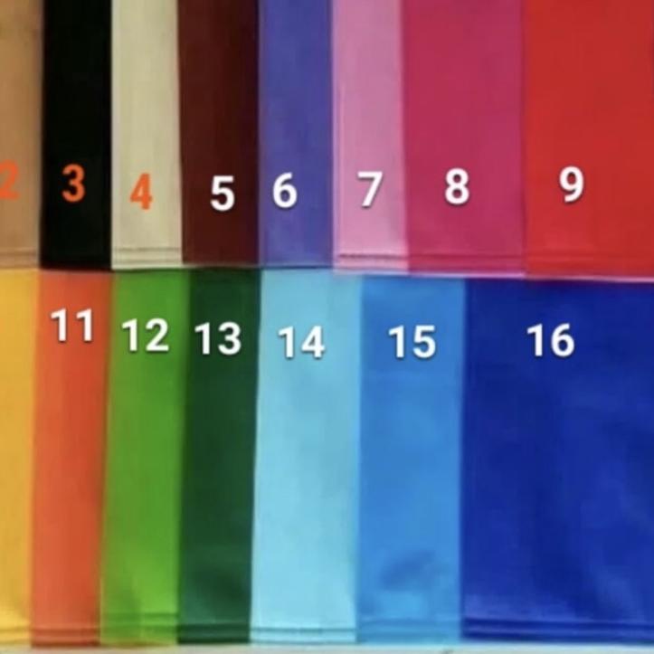 

☂ Tas Goodie Bag uk 38x45x10 LUSINAN (isi 12 pcs) - Tas Spundbond - Tas Kain Polos ♬