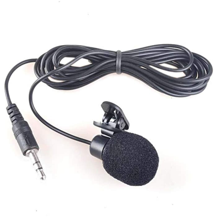 3.5mm Microphone with clip - Clip Mic - Mic Clip - Clip on Mic Grosir
