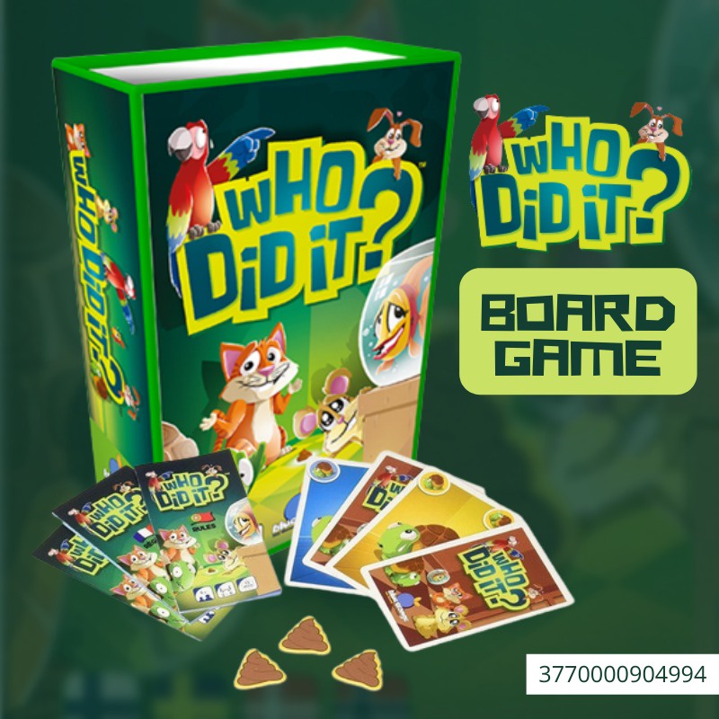 Mainan Edukasi WHO DID IT Board Game permainan kartu anak mainan gambar