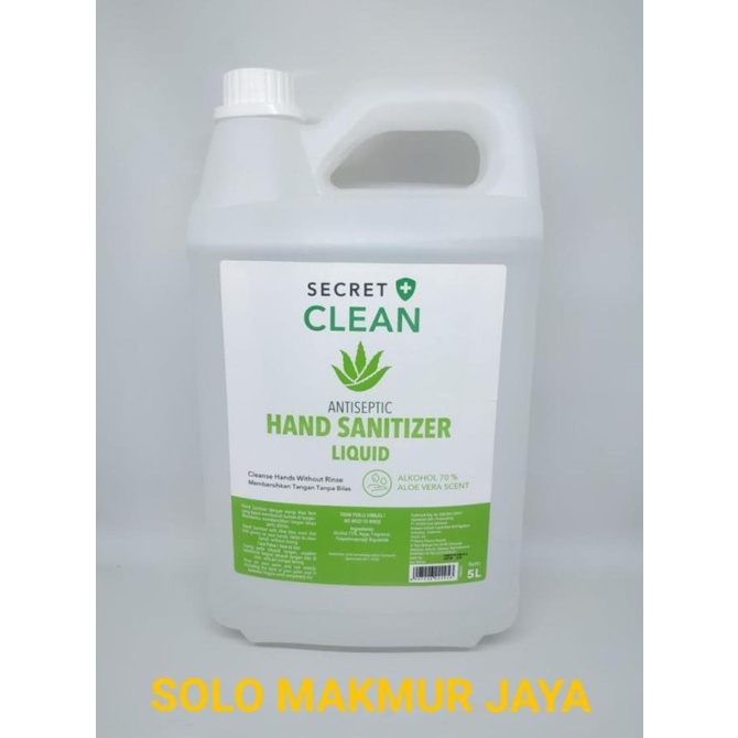 Secret Clean Hand Sanitizer Liquid 5 Liter