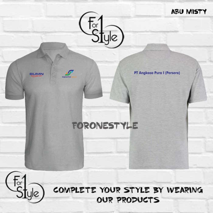 POLO SHIRT PT ANGKASA PURA - BAJU KERAH PT ANGKASA PURA BANDARA - Polo foronestyle