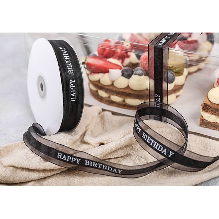 

JGO pita ribbon / happy birhtday / ulang tahun / bungkus kado / bingkisan