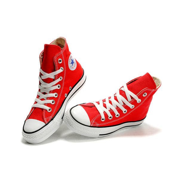 G52G3 Sepatu Sneakers Pria Casual Kulit Ori Kasual Cowok Ori  Sepatu All Star  Merah Tinggi Mura
