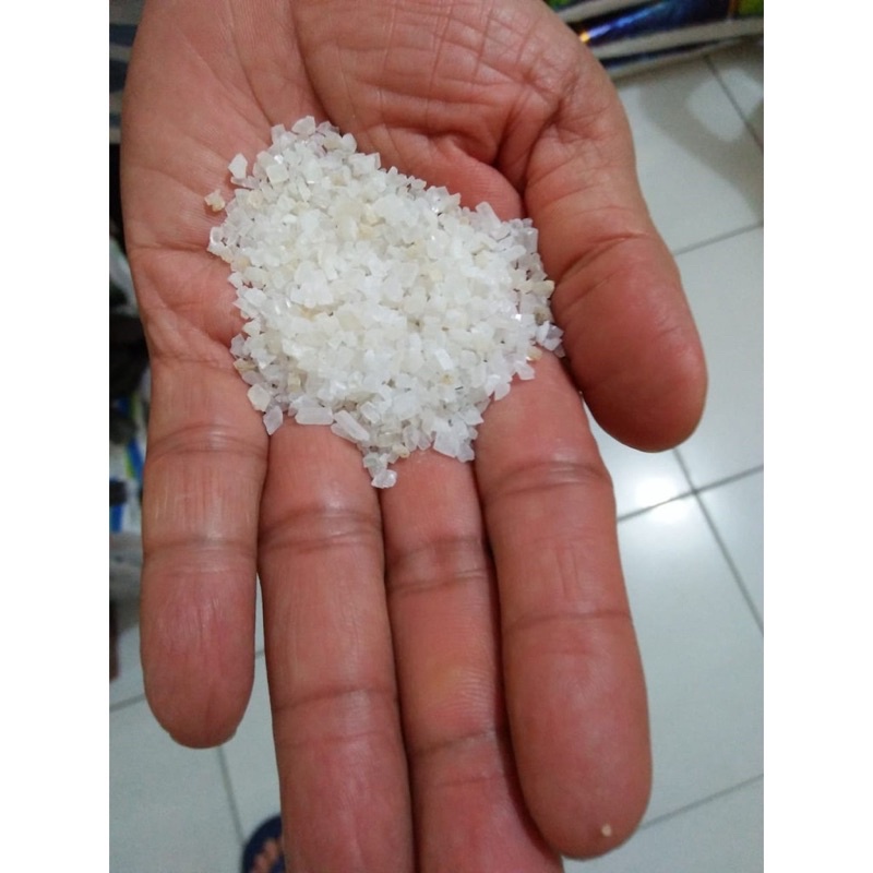 Jual Pasir Silika Kristal Putih Kasar / Silika Putih Kasar 5 kg Aquarium