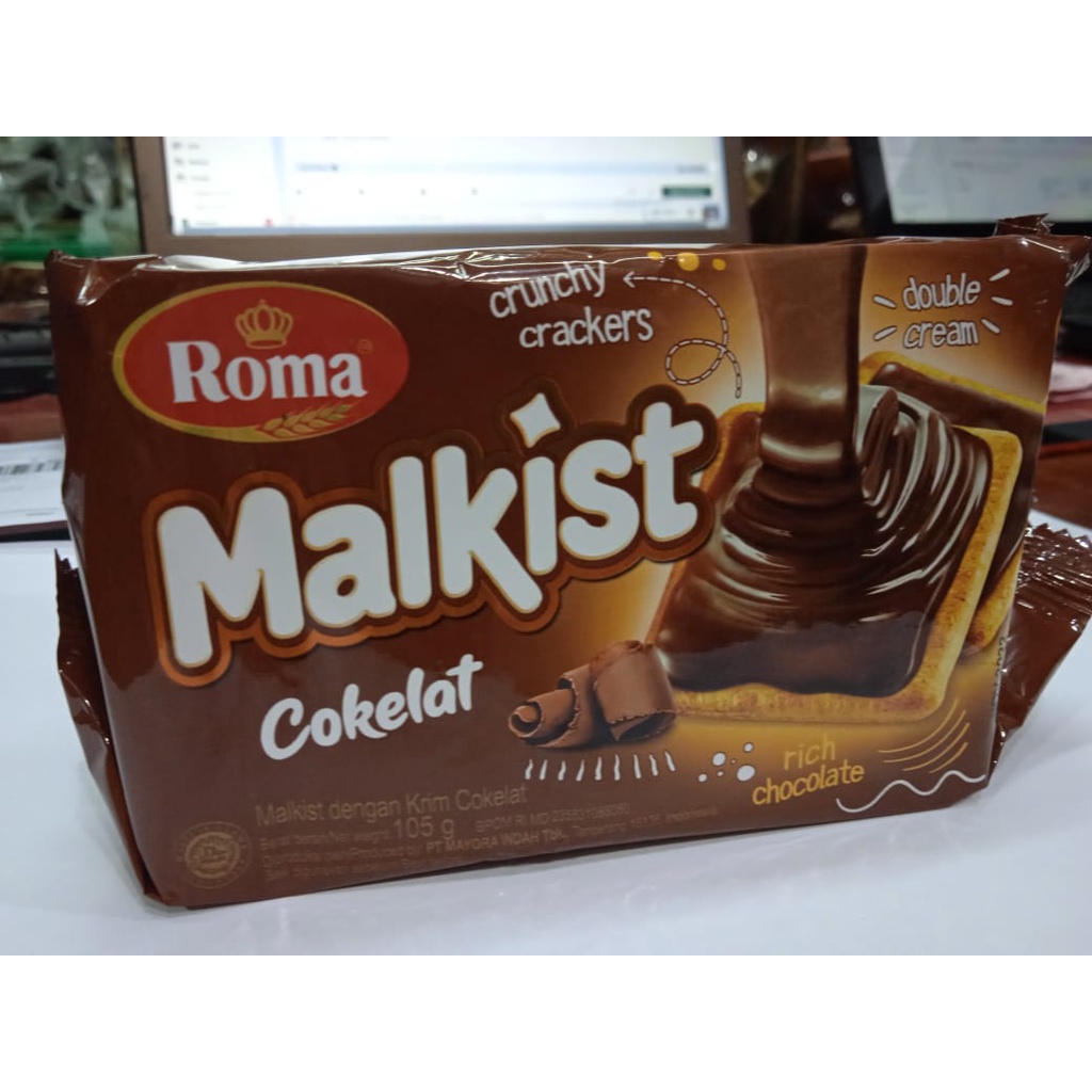 ROMA MALKIST Coklat berat 105 gr