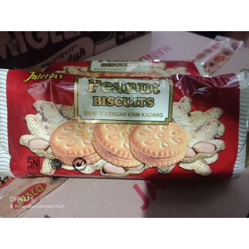 

Interbis Peanut Biskuit krim kacang 140gr